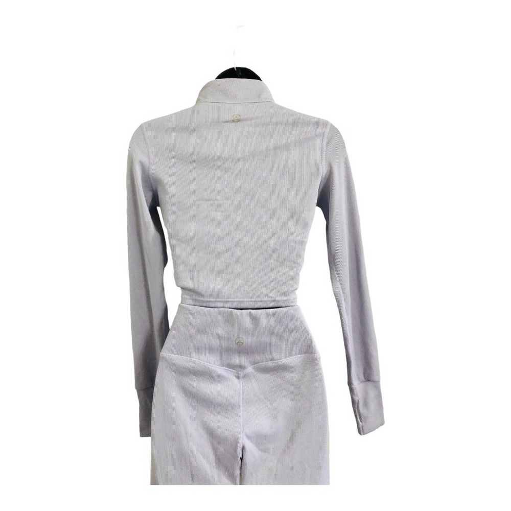 3piece periwinkle crop jacket racerback sports bra leggings‎ active set size S - Picture 16 of 16